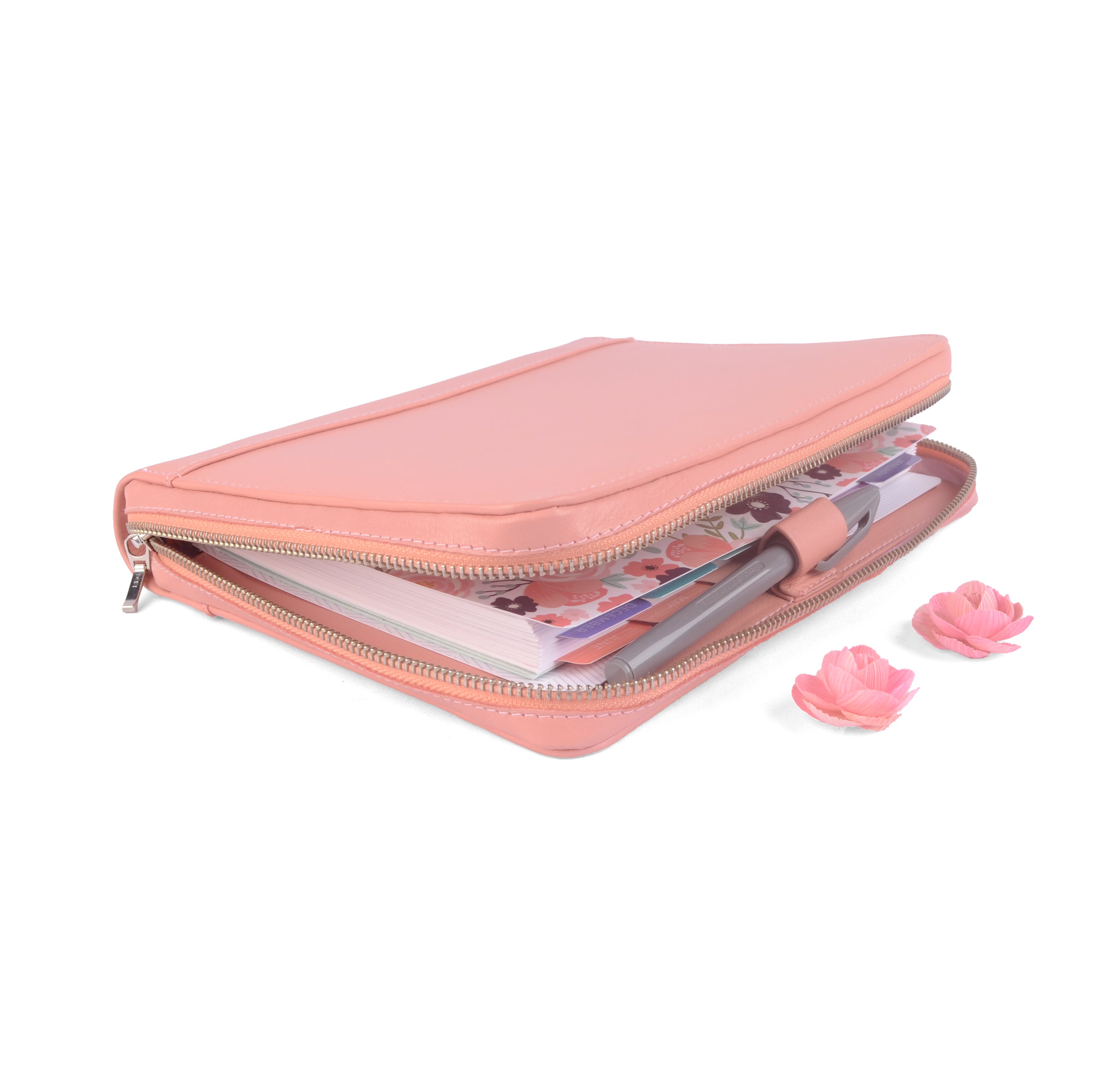 BELLA Zippered A5 / Half Size Planner Cover for Coil Bound 